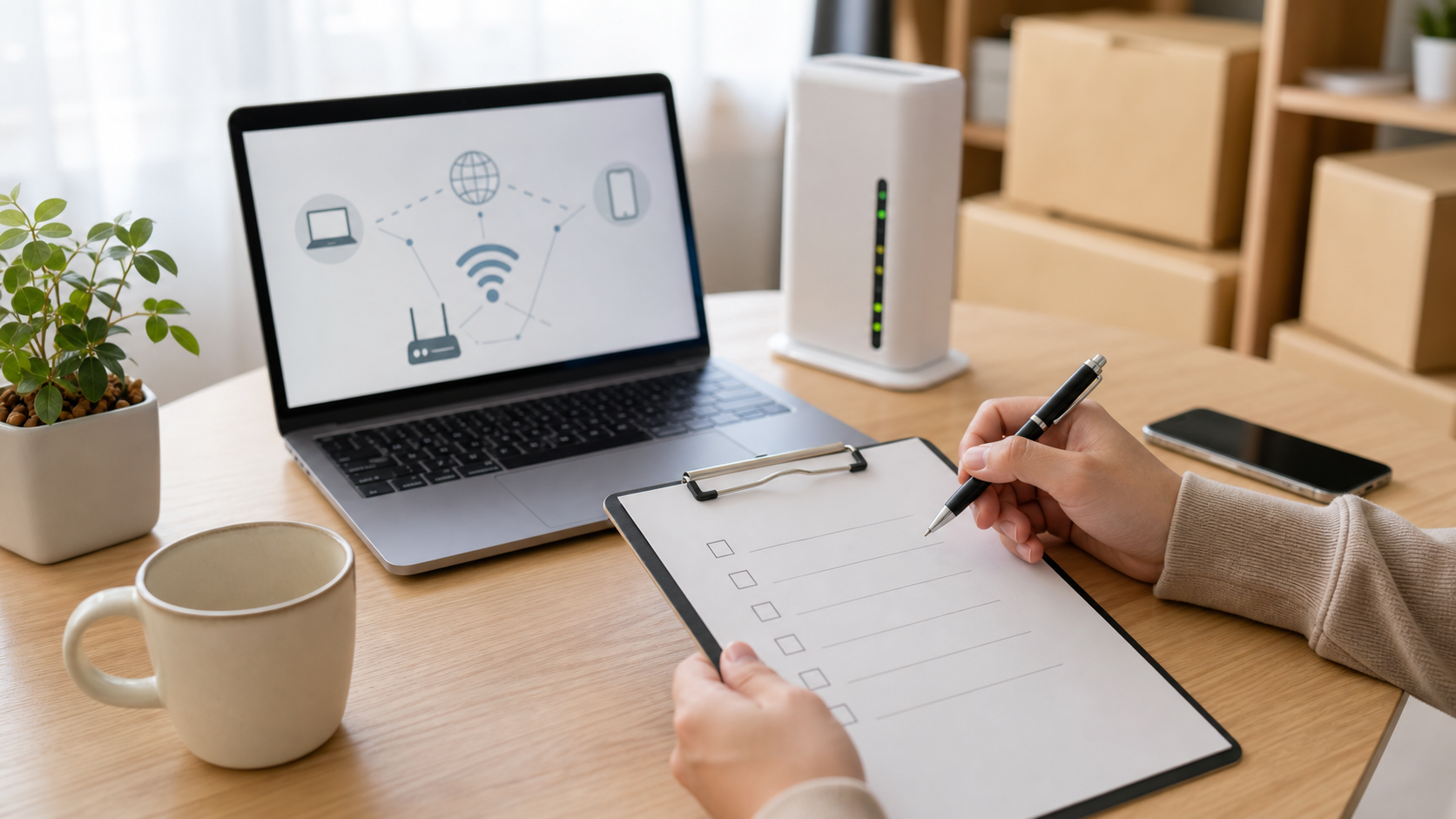 インターネット料金と契約条件を比較するイメージ