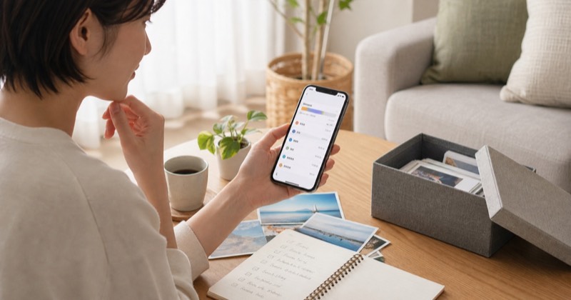 iPhoneの容量が足りない？iCloudを増やす前に見る整理手順のイメージ